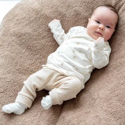 Prénatal newborn broek rib  effen beige