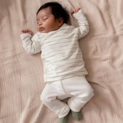 Prénatal newborn broek rib wit