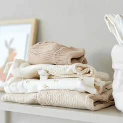 Prénatal newborn broek rib  effen taupe