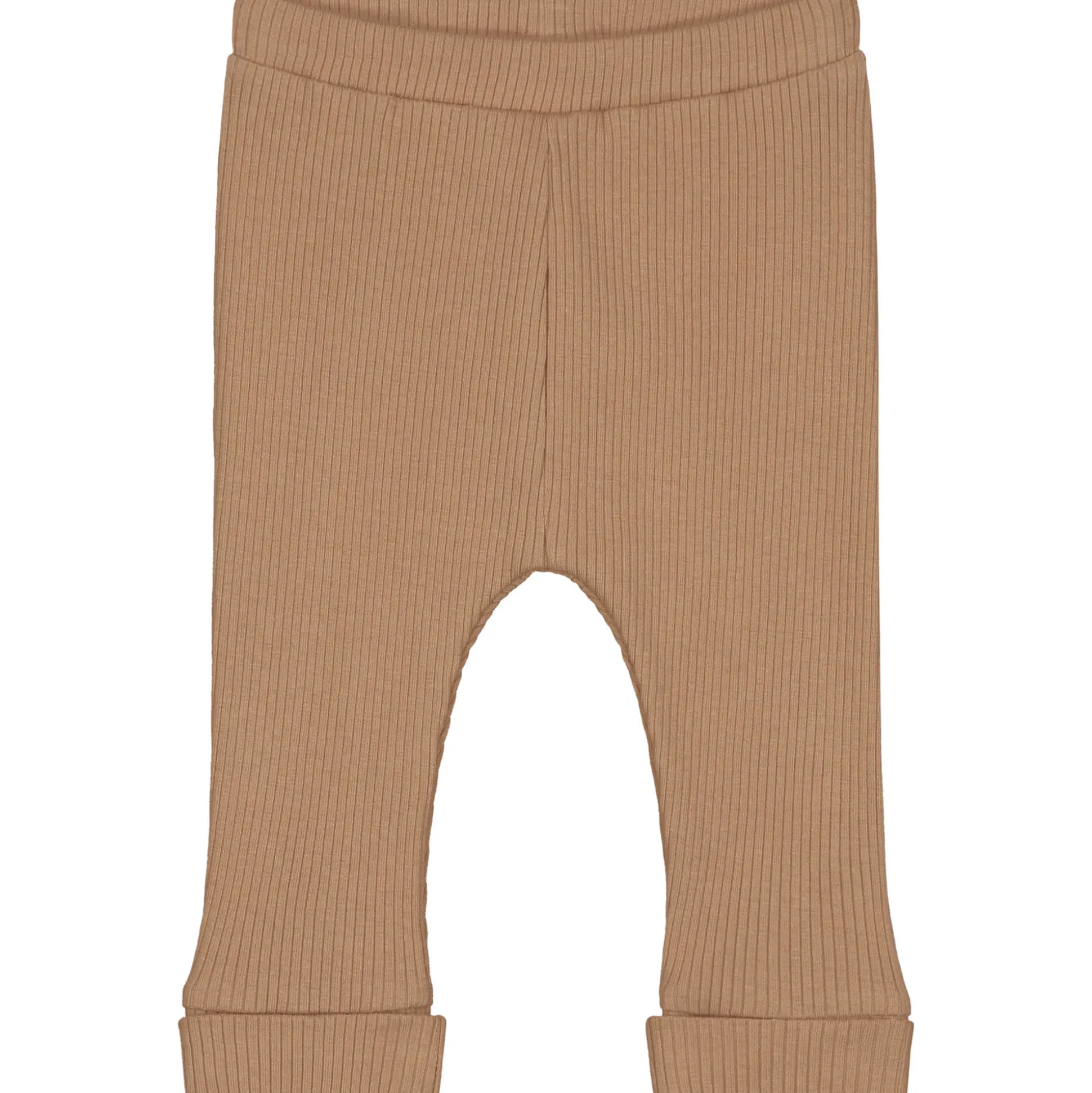 Prénatal newborn broek rib Pure effen bruin