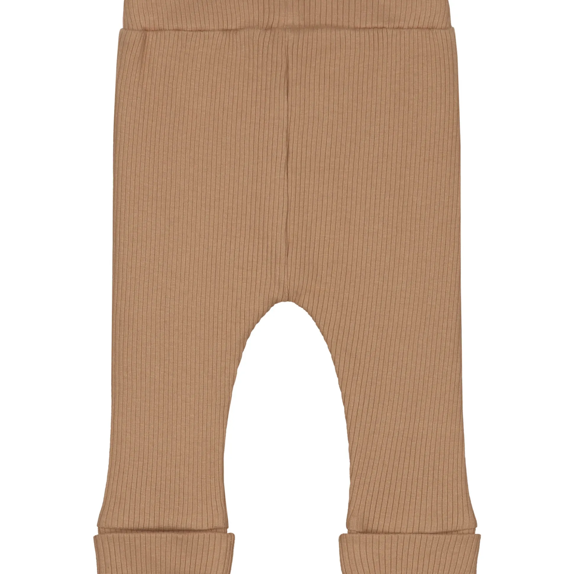 Prénatal newborn broek rib Pure effen bruin