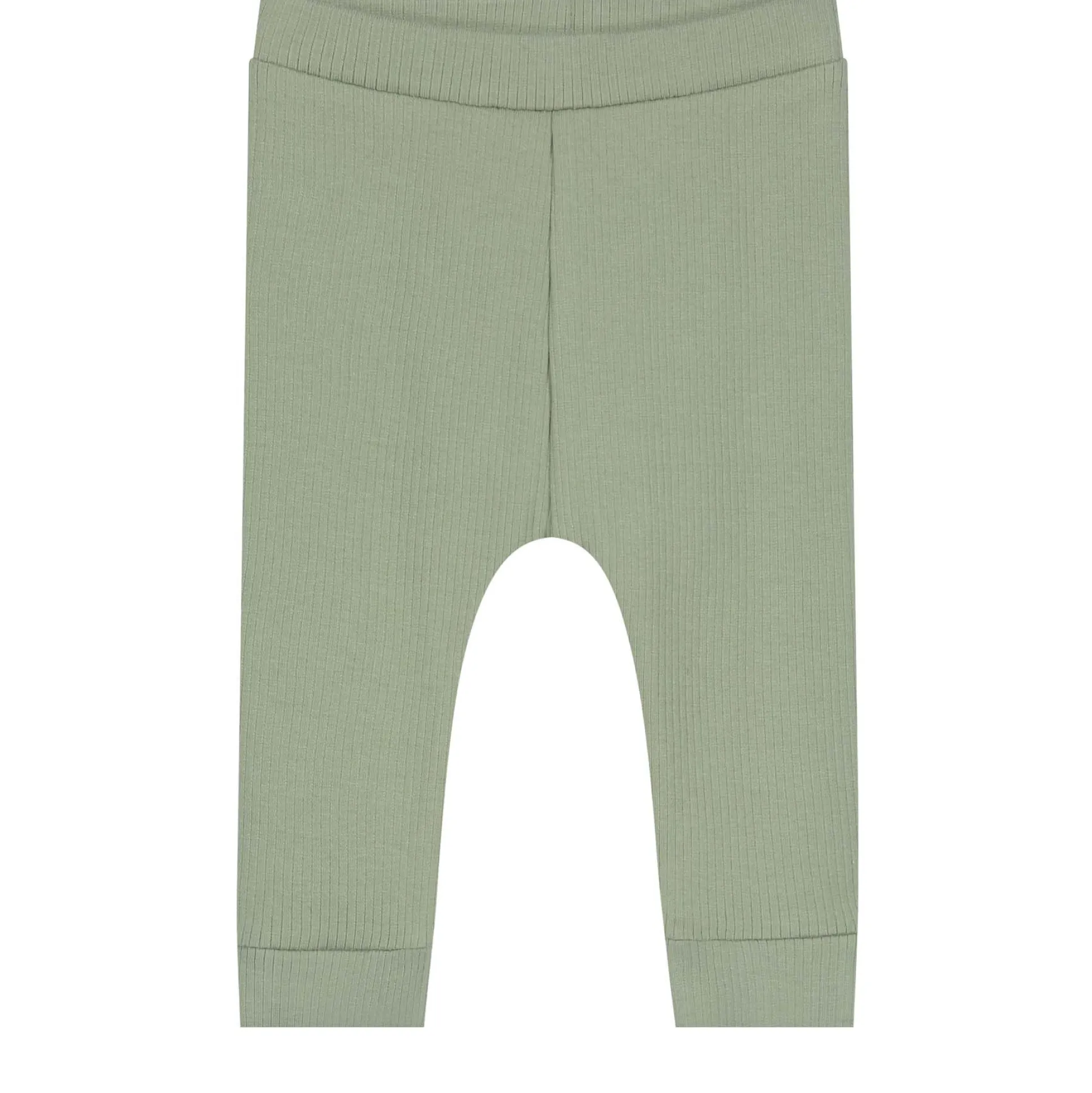 Prénatal newborn broek rib effen groen
