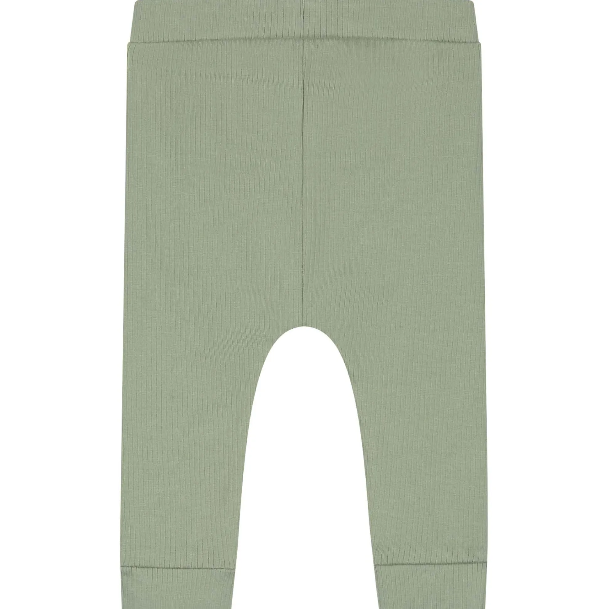 Prénatal newborn broek rib effen groen