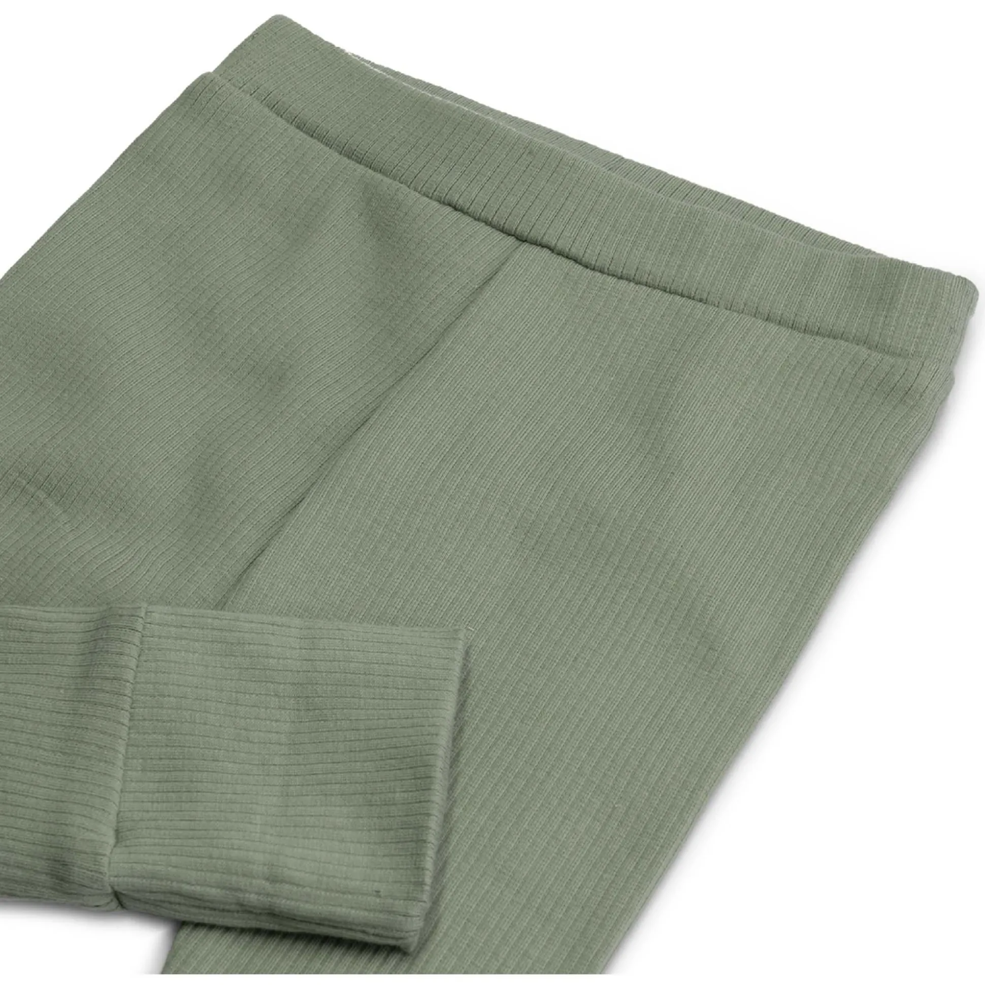 Prénatal newborn broek rib effen groen