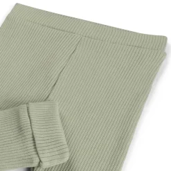 Prénatal newborn broek rib Pure  effen groen