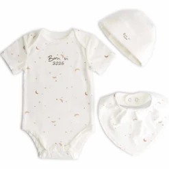 Prénatal newborn giftset born in 2025 Beigebrown