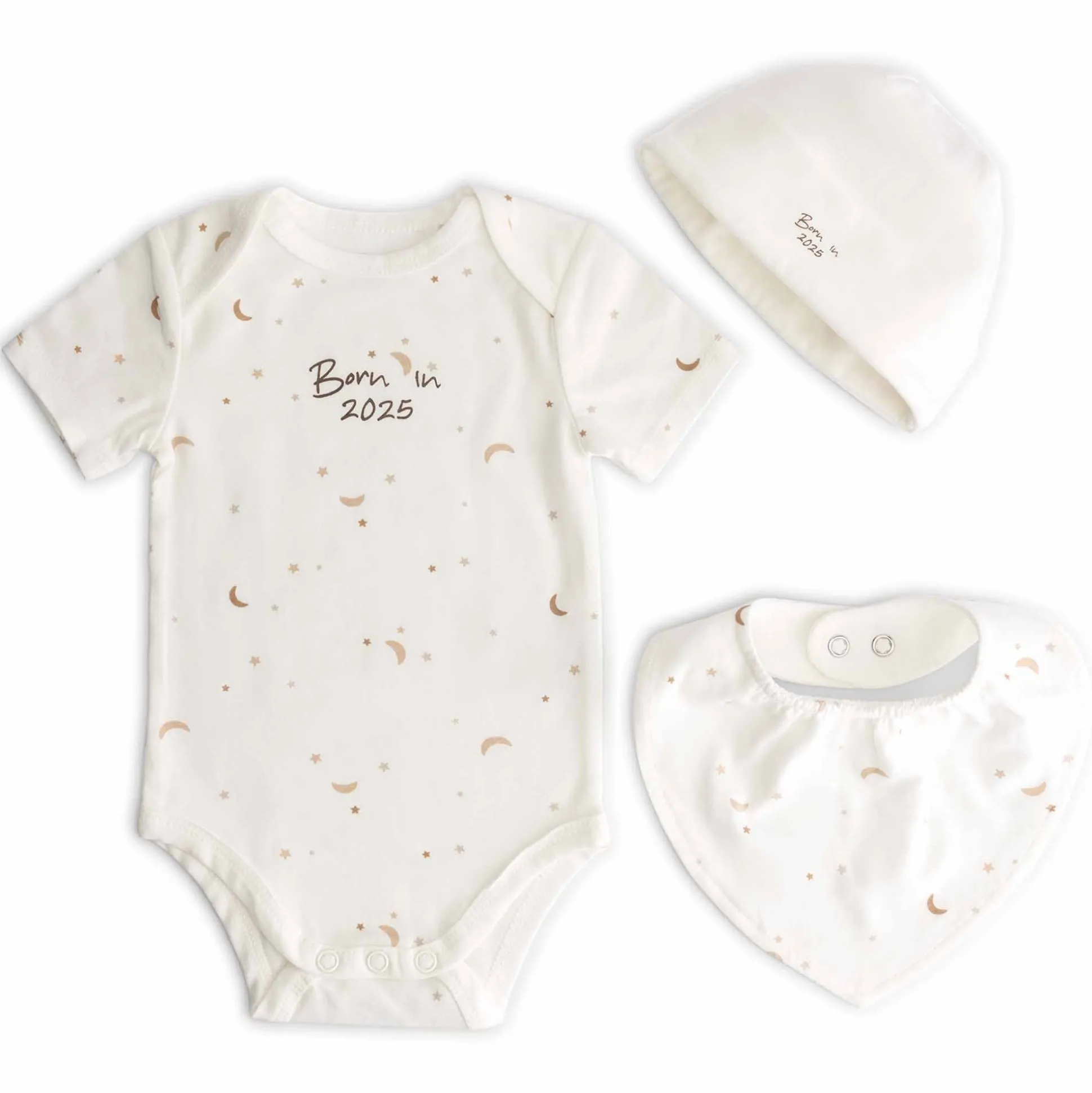 Prénatal newborn giftset born in 2025 Beigebrown