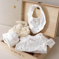 Prénatal newborn giftset born in 2025 Beigebrown