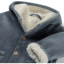 Prénatal newborn jas velours lange mouwen effen denim