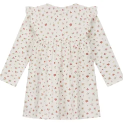 Prénatal newborn jurk lange mouwen bloemen roze