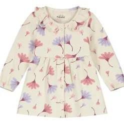 Prénatal newborn jurk lange mouwen all over print beige