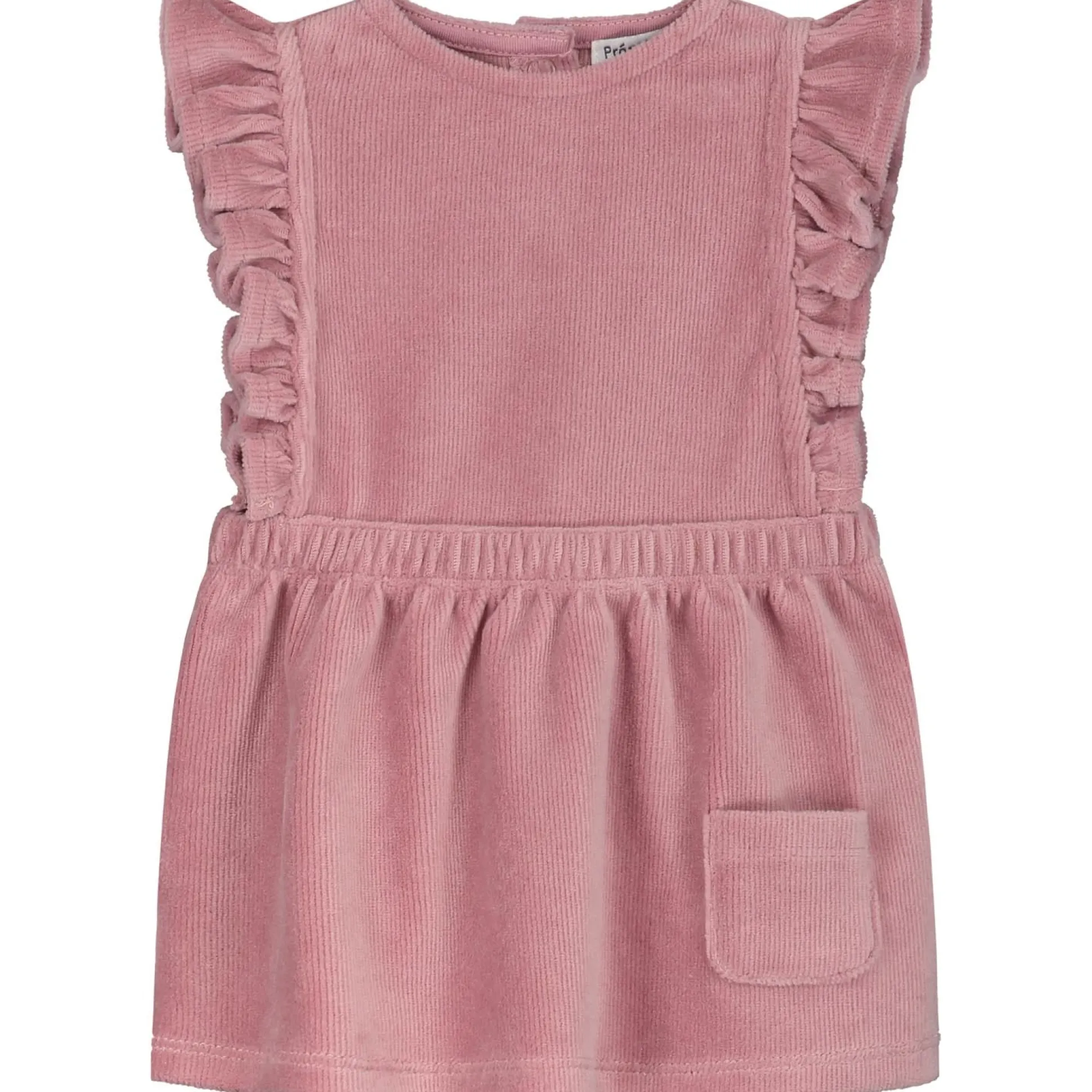 Prénatal newborn jurk mouwloos effen roze