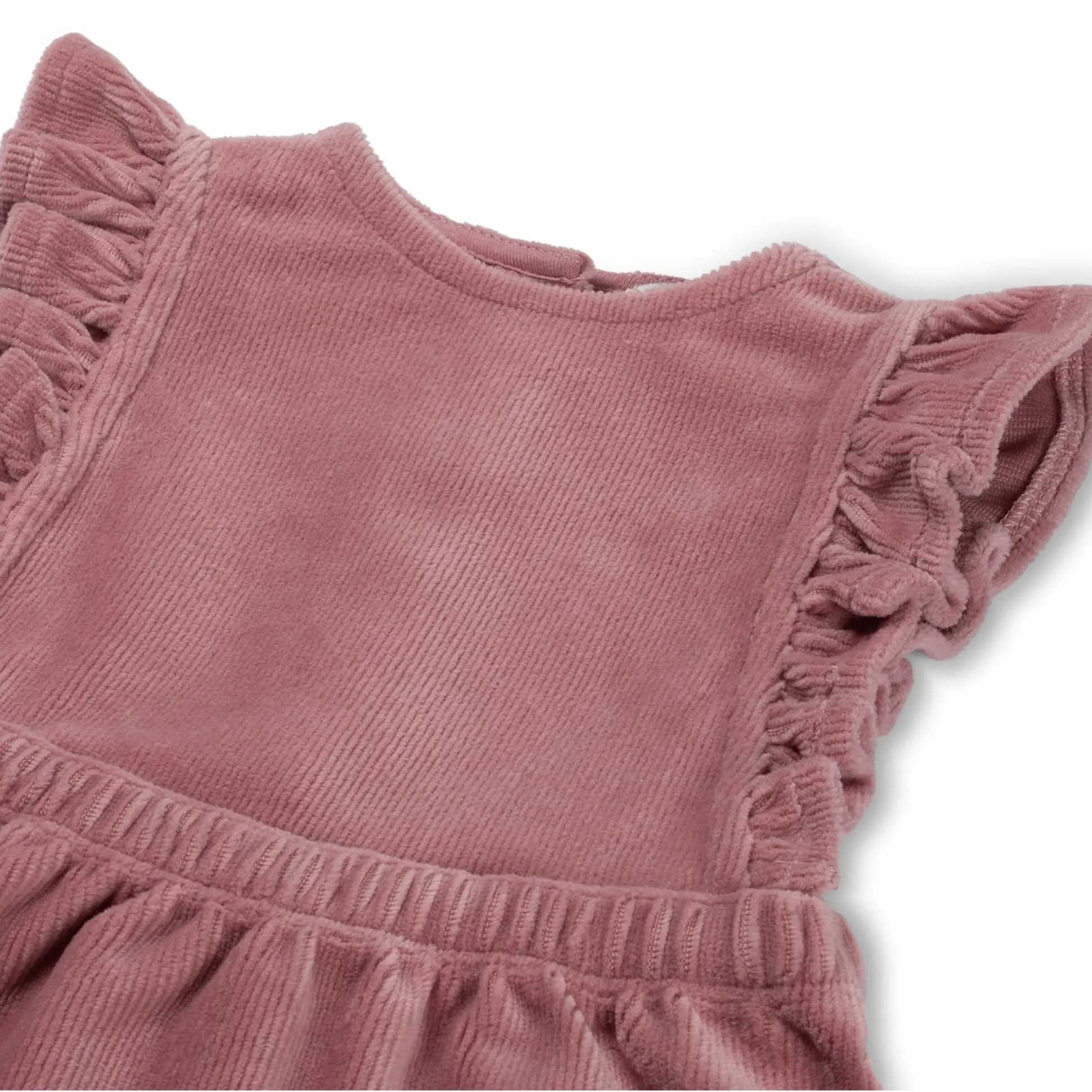 Prénatal newborn jurk mouwloos effen roze