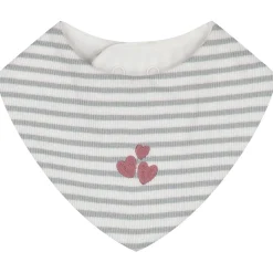 Prénatal newborn kledingset rib streep lange mouwen strepen grijs