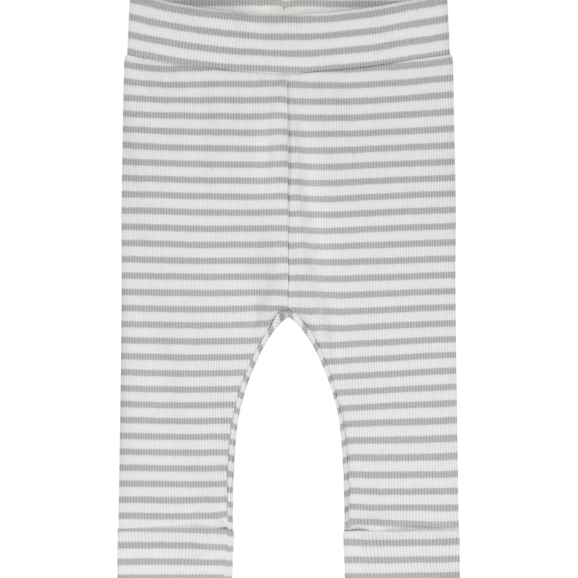 Prénatal newborn kledingset rib streep lange mouwen strepen grijs