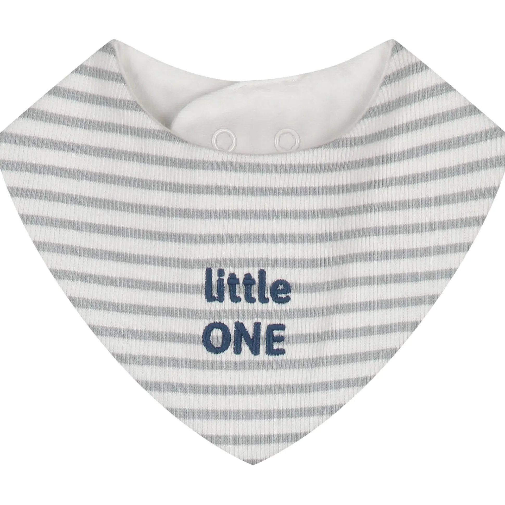 Prénatal newborn kledingset rib streep lange mouwen strepen grijs