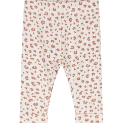 Prénatal newborn kledingset animal print lange mouwen effen bruin