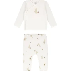 Prénatal newborn kledingset konijn lange mouwen dierenprint multi