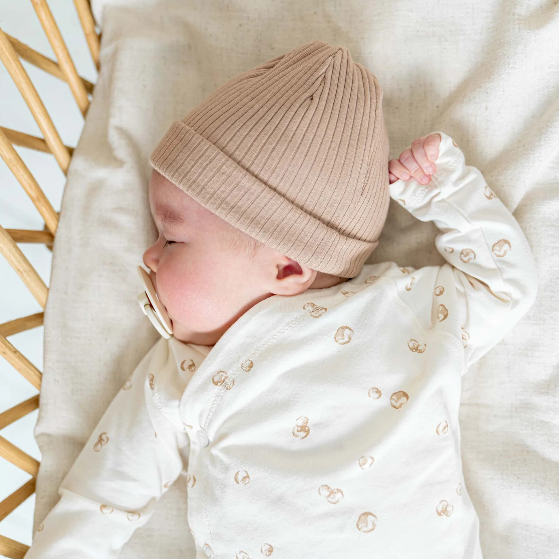 Prénatal newborn muts rib taupe