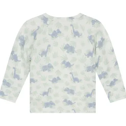 Prénatal newborn overslagshirt lange mouwen dierenprint groen