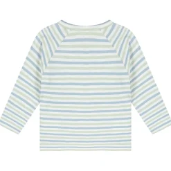 Prénatal newborn overslagshirt lange mouwen strepen groen