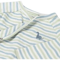 Prénatal newborn overslagshirt lange mouwen strepen groen