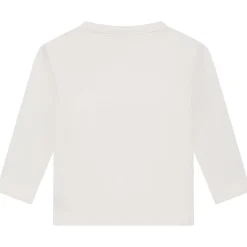 Prénatal newborn overslagshirt lange mouwen printopdruk wit