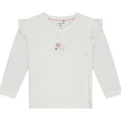 Prénatal newborn overslagshirt lange mouwen printopdruk wit