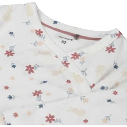 Prénatal newborn overslagshirt lange mouwen all over print wit