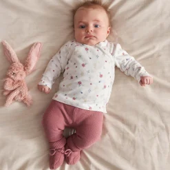 Prénatal newborn overslagshirt lange mouwen all over print wit