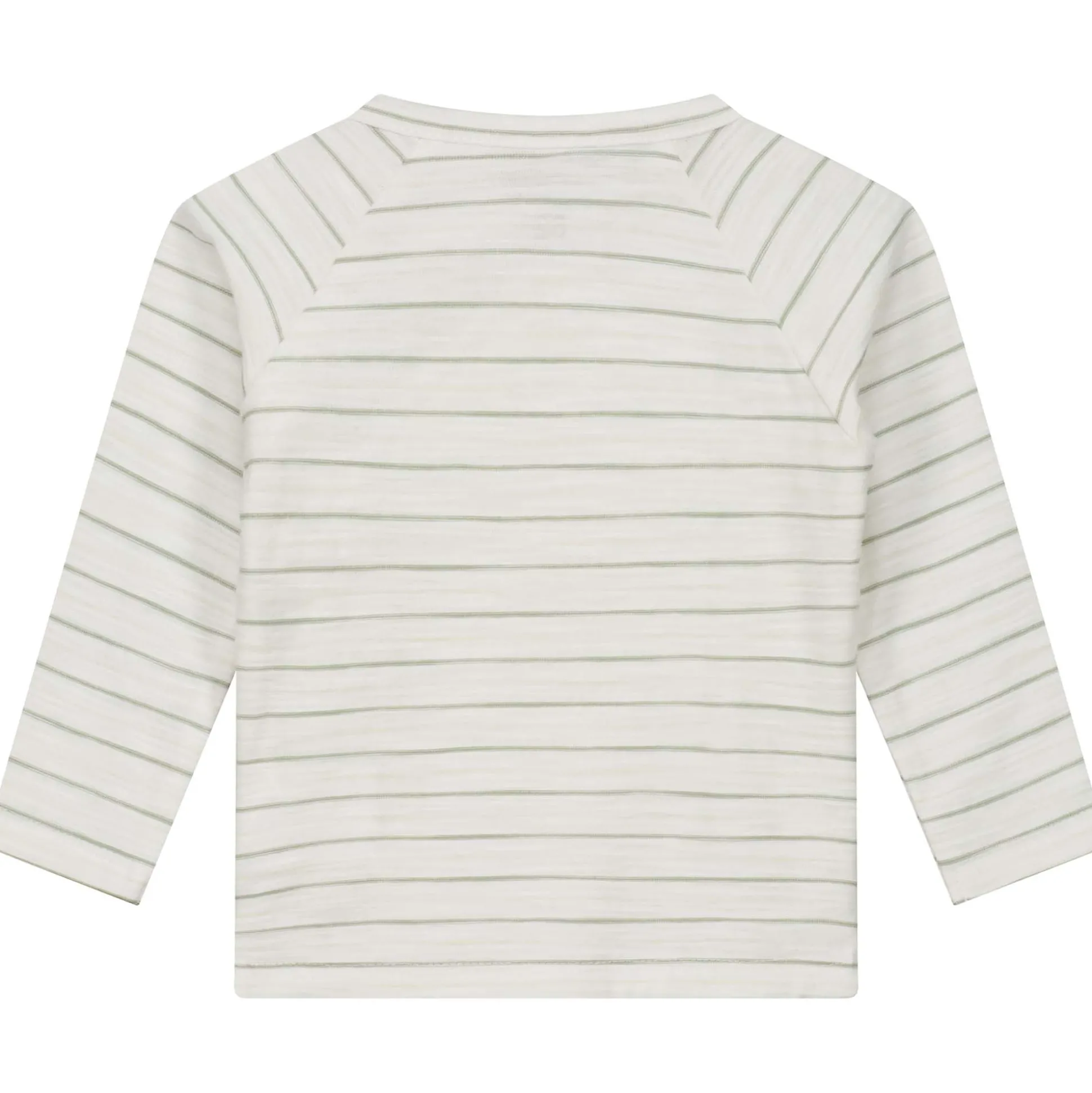 Prénatal newborn overslagshirt lange mouwen strepen groen