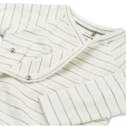 Prénatal newborn overslagshirt lange mouwen strepen groen