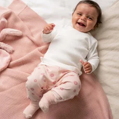 Prénatal newborn overslagshirt rib lange mouwen effen wit