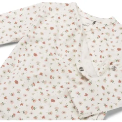 Prénatal newborn romper lange mouwen all over print roze