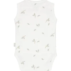 Prénatal newborn romper Pure mouwloos all over print wit