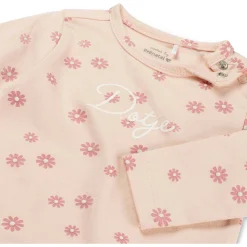 prénatal newborn shirt lange mouwen tekst roze