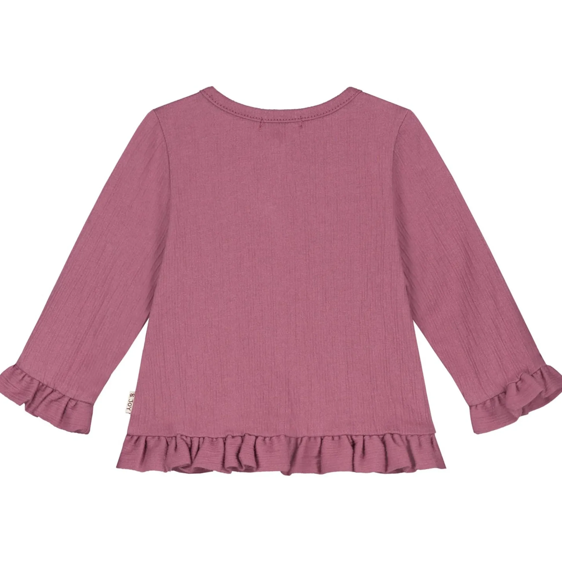 Prénatal newborn shirt lange mouwen effen paars