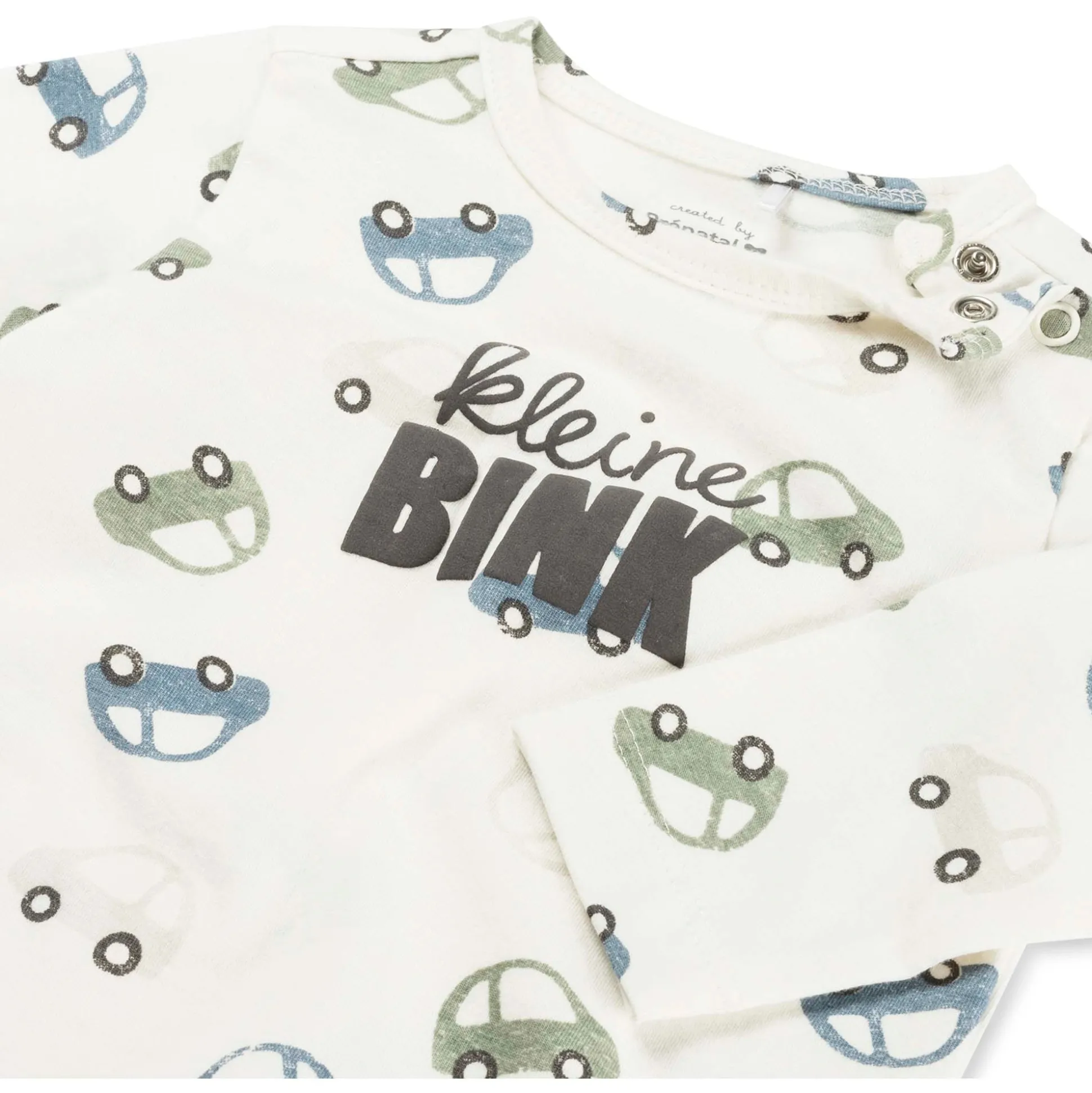 prénatal newborn shirt lange mouwen tekst wit