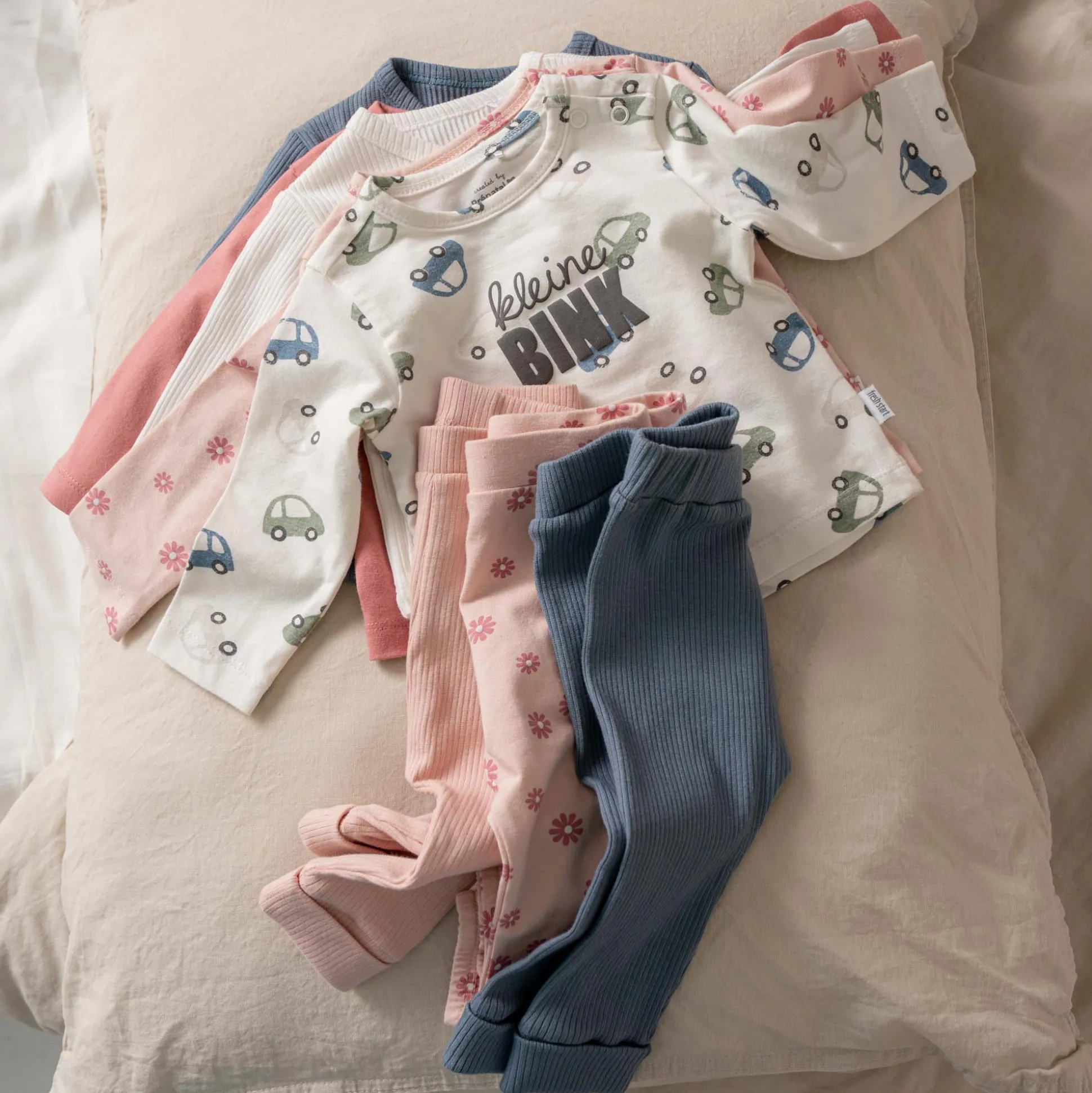 prénatal newborn shirt lange mouwen tekst wit