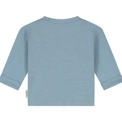 Prénatal newborn shirt lange mouwen printopdruk blauw