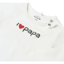 Prénatal newborn shirt papa lange mouwen tekst wit