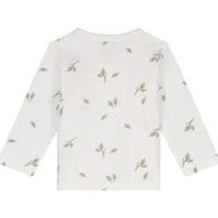 Prénatal newborn shirt Pure lange mouwen all over print wit