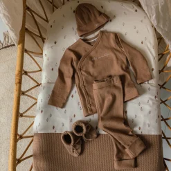 Prénatal newborn slofjes Pure  bruin