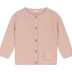 Prénatal newborn vest lange mouwen effen roze