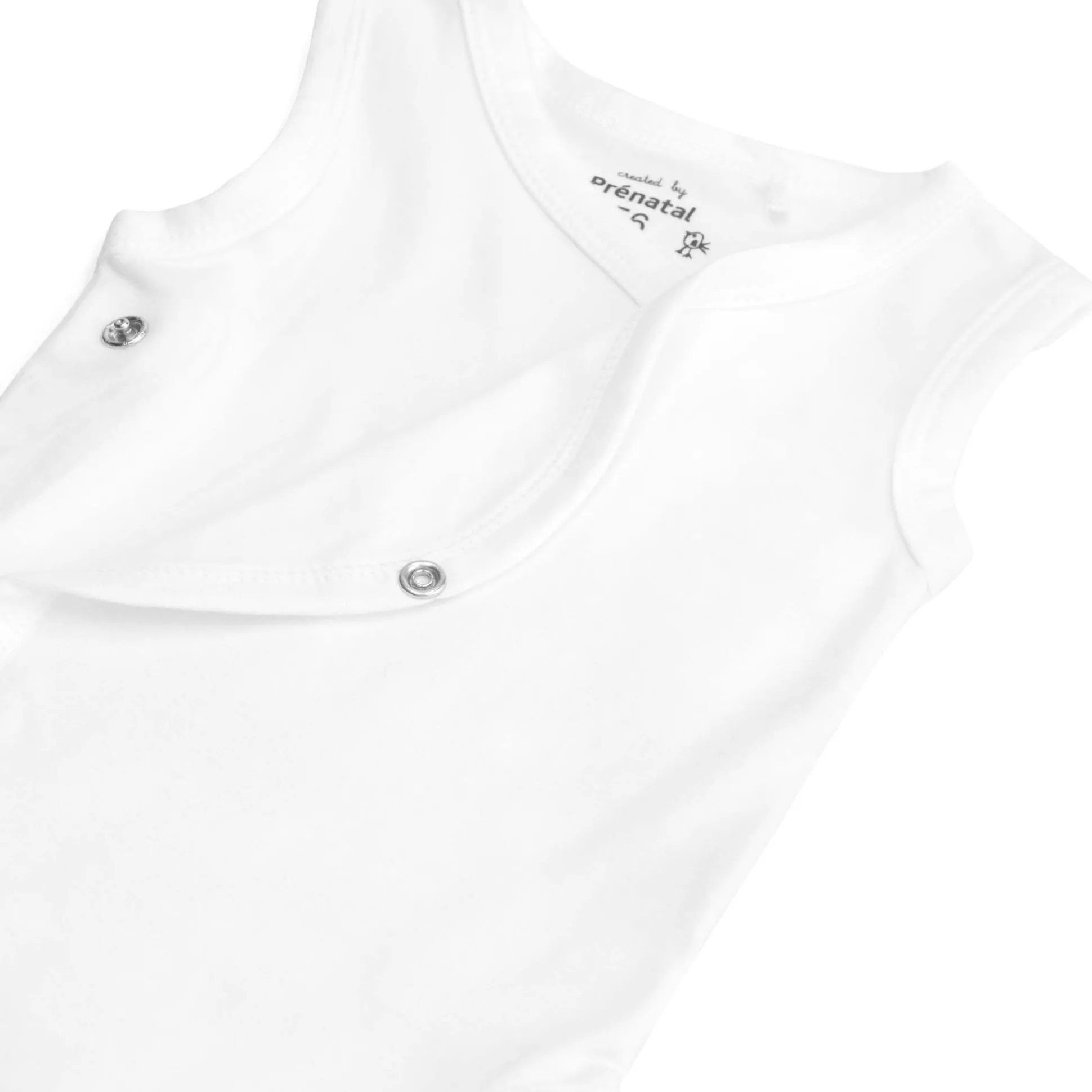 Prénatal overslag romper 2 stuks mouwloos effen wit