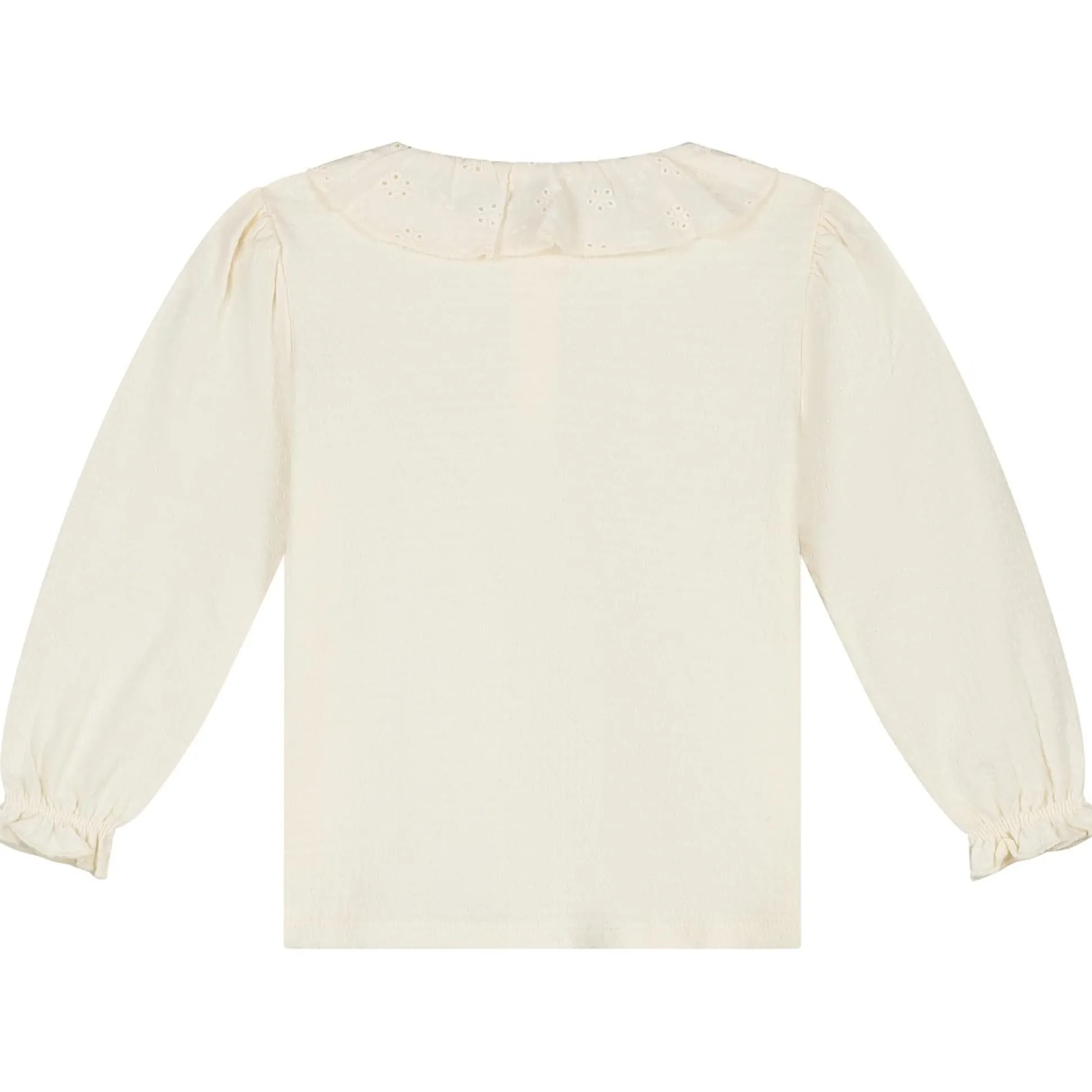 Prénatal peuter blouse lange mouwen effen wit