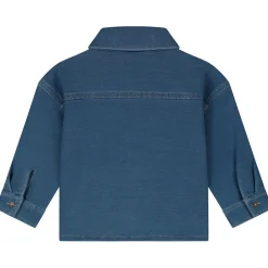 Prénatal peuter blouse lange mouwen effen blauw