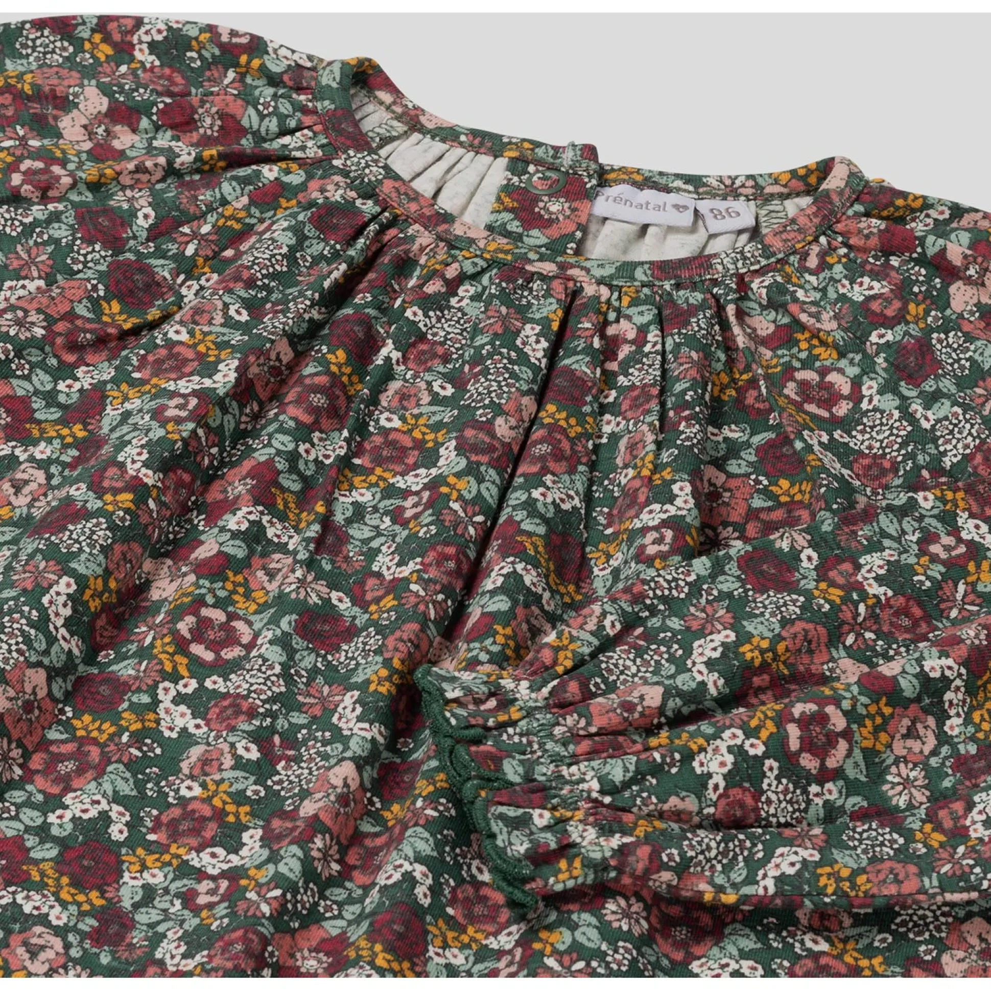 Prénatal peuter blouse lange mouwen bladeren multi