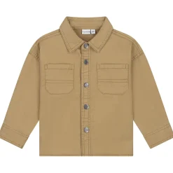 Prénatal peuter blouse lange mouwen effen bruin