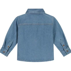 Prénatal peuter blouse lange mouwen effen denim